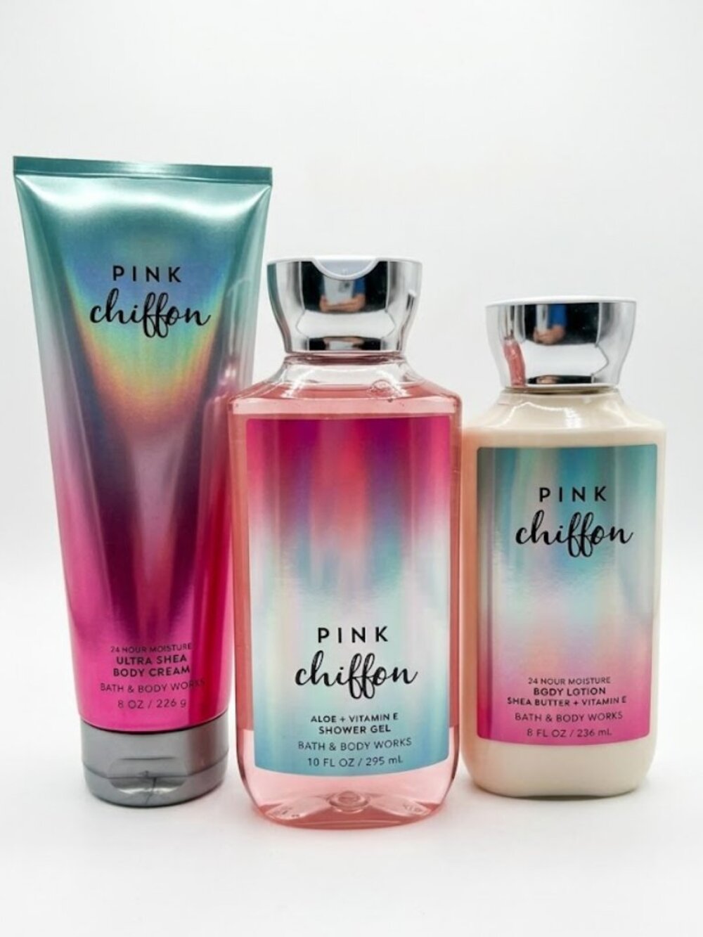 PINK CHIFFON BBW Set 💕 3-Piece Body Care Bundle (Rare)